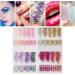 Lot de 18 flacons de poudre de remplissage brillante en r sine poxy pour d coration d'ongles - Buy Online on GoSupps.com