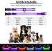 Bright Waterproof LED Dog Collar - Adjustable Luminous Neck Band for Small to Large Dogs | 7 Color Change Night Safety - Purple (38-50cm/15-19.7inch) 2022 - Buy Online on GoSupps.com
