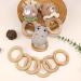 Ruby 8-Piece Natural Wooden Bite Rings | Eco-Friendly Baby Teething Toys & Handicraft Tools ( 70mm) - Buy Online on GoSupps.com
