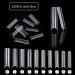 FANTESI 200 Pcs Extra Long Straight Square C Curve Clear Nail Tips for Salons & DIY Nail Art - Buy Online on GoSupps.com