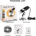 USB Microscope 40X-1000X Digital 3-in-1 Camera with Metal Stand for Windows, Mac, Android & Linux - Black - Buy Online on GoSupps.com
