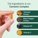 Hey Nutrition Turmeric Extract Complex - Vitamin D3 & C Black Pepper Extract - Support Muscle & Joint Relief - Maximum Potency & Enhanced Absorption - UK Manufactured - 3 Pack - 180 Vegan Capsules 60 count (Pack of 3) - Buy Online on GoSupps.com