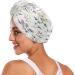 Colorful Ethnic Flower Hair Cap Set | Quick Drying Towel & Button Headband | Super Absorbent & Soft 2-Piece Set - Buy Online on GoSupps.com