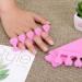 Weddhuis 6-Piece Cotton Peach Herz Toe & Finger Separator Set | Ideal for Nail Art Pedicure & Gel Application - Buy Online on GoSupps.com