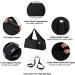 KUAK Large Yoga Mat Bag with Full Zipper Closure & 5 Pockets - Durable Yoga Mat Tote Sling for Women, Fits Most Size Mats - Black - Buy Online on GoSupps.com