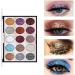 15 Colors Shimmer Eyeshadow Palette | Shimmer Glitter Makeup Palette Set | Long Lasting High Pigmented Eye Shadow Powder Pallet for Girls Women A:01 - Buy Online on GoSupps.com
