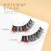 Shop Colored Eyelashes | Russian Strip Lashes DD Curl | 10 Pairs Mixed Natural Thick Volume - Buy Online on GoSupps.com