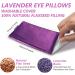 RelaxCoo Lavender Eye Pillow 2 Pack - Weighted Eye Mask for Relaxation, Headache Relief, and Meditation - Aromatherapy Eye Compress for Yoga and Sleeping - Buy Online on GoSupps.com