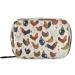 Hens Roosters Chickens Set Pill Organizer Case 7 Day Rustic Travel Pill Box with Zipper Portable Small Weekly Vitamin Medicine Supplement Holder Pouch Bag Roosters