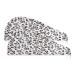 Love Leopard Pattern Dry Hair Cap 2 Piece Quick Drying Towel Set with Button Headband Super Absorbent Soft & Comfortable