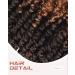 Passion Twist Crochet Hair - 7 Packs Ombre Blonde Short Pre-twisted Hair Extensions - Buy Online on GoSupps.com