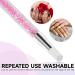 5 Pcs Dual Tipped Silicone Nail Tools - Acrylic Handle Nail Art Brushes for Home & Salon - Buy Online on GoSupps.com