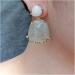Earrings for Women 20x22mm Natural Green Amethyst Prasiolite White Jade Dangle Stud Earrings Fashion Jewelry Hilarity Earrings for Women - Buy Online on GoSupps.com