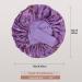 Arqumi 2PCS Large Silk Hair Bonnet for Sleeping | Adjustable Satin Bonnet Sleep Cap | Elastic Stay On Head | Long Curly Thick Black Hair | Women's Hair Care - Black & Purple - Buy Online on GoSupps.com