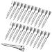 Avodova 50 pieces of hair clip silver duck hair clips 5.5cm hair clip hair clips compartment clips hair clips combi hair clamps hairdressing requirement metal clamps hair terminals women girls