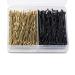 Deoot 120 PCS 2 Inches Bobby Pins Non Slip Hair Pins Black & Blonde for Women Hair Accessories with Storage Box Black & Blonde(120pcs)