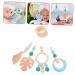 Generic 4pcs Stroller Yarn Bead Pendant Stroller Newborn Woody Wooden Play Gym Infant Stroller Safety Nursery Bed Hanging Rattle Wood Crib Wood Beech - Buy Online on GoSupps.com