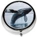 Killer Whale Round Pill Box | 3 Compartment Portable Travel Medicine Organizer | Mini Decorative Pocket Purse for Vitamins & Tablets - Buy Online on GoSupps.com