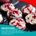 Bloody Bones Treat Toppers - 4 oz Resealable Stand Up Candy Bag - White Candy Bone Shaped Sprinkles w/ Red Splashes - Halloween Themed Sprinkles for Holiday Desserts and Snacks - Buy Online on GoSupps.com