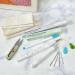 UCATQ Hand Embroidery Punch Needle Set - Beginner Kit with 2 Adjustable Punch Needles and 9x9 Monk's Cloth - Buy Online on GoSupps.com