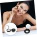 SOESFOUFU 6 Pcs Elastic Mesh Loose Powder Box Portable Powder Case Foundation Powder Puff DIY Abs Black - Buy Online on GoSupps.com