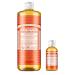 Dr. Bronner's Pure-Castile Liquid Soap   Tea Tree Bundle. 32 oz. Bottle and 2 oz. Travel Bottle