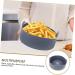 Zerodeko Fryer Silicone Mat Airfryer Air Fryers Oven Mini Cake Pan Air Fryer Basket Food Grade Round Tray Grey 17X17CM - Buy Online on GoSupps.com