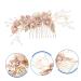 Shop Minkissy Pearl Wedding Hair Comb - Gold Headdress & Flower Girl Accessories | Elegant Sideways Hairpin for Brides & Women - Buy Online on GoSupps.com