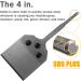 HIGOSPRO 4 Inch SDS Plus Floor Scraper - Tile Grout & Adhesive Removal Tool - Buy Online on GoSupps.com
