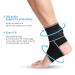 Achiou Ankle Support Brace - Adjustable Compression for Men & Women | Sports Protection Foot Brace for Sprains Plantar Fasciitis & Tendinitis - One Size (2 Pack) - Black - Buy Online on GoSupps.com