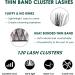 Lanciley DIY Lash Extension Kit - 120 Cluster Individual Lashes with Bond & Seal Tweezers | Easy to Apply at Home | C D Curl Mix 10-16mm - L01 - Buy Online on GoSupps.com