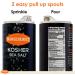 Manischewitz Premium Kosher Salt - Coarse Sea Salt from Pure Mediterranean Sea Salt 454g (Pack of 2) - Refill for Salt Grinder in Easy Pour Canister - Product of Italy - Buy Online on GoSupps.com