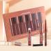 LANGMANNI 6 Matte Lipstick with 6 Lipliners Durable Makeup Set Long-Lasting Non-Stick Cup Not Fade Waterproof Pigmented Velvet Lipgloss Kit Beauty Cosmetics Makeup Gift for Girls (#B) - Buy Online on GoSupps.com
