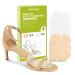 Bukihome Metatarsal Pads for Women - (6 Pairs) Ball of Foot Cushions for Women - Heel Inserts for Women - Heel Cushions for Foot Pain Relief and Comfort - Clear+Beige Clear and Beige Large (3.1 wide)
