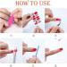 MWOOT 16 Sheet French Art Nail Stickers | DIY Self-Adhesive Nail Art Decals & Nail Files for Manicure Decoration - Buy Online on GoSupps.com