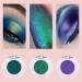 Adriana Nicole Cosmetics Ethereal Single Eyeshadow - Green Color-Shifting Double Chrome with Glitter - Buy Online on GoSupps.com