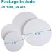 IVON 4pcs Round Canvas Board Set - 12'' & 8'' Professional Stretched Circle for Acrylic Pouring and Painting - White - Buy Online on GoSupps.com