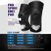3PC Knee Brace Set with Full Leg Compression Sleeve - Pain Relief & Support for Hiking, Soccer, Basketball, Running - Black, Size A - Buy Online on GoSupps.com