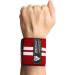 RDX 24 Weight Lifting Wrist Support Wraps - Professional Grade Elasticated Cotton Straps for Gym Workout - Ideal for Strength Training, Bodybuilding, Powerlifting - Red | Men & Women - Buy Online on GoSupps.com