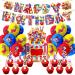 30 PCS The Amazing Digital Circus Birthday Party Decoration Kit-Theme Party Favors Included Happy Birthday Banner Cupcake&Cake Toppers Balloons for Room Decoration C Style