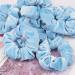 Araluky 12 Pack Blue Velvet Hair Scrunchies for Women - Elastic Thin Hair Bands - Satin Hair Ties - Bulk Hair Accessories - Buy Online on GoSupps.com