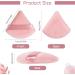 PROUSKY Triangle Dark Pink Makeup Powder Puffs - Set of 2 | Soft Velour Puff for Pressed & Loose Powder, Cosmetics, Foundation Sponge | Mineral & Wet Dry Makeup - Buy Online on GoSupps.com