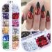 12 Grids Nail Foils Holographic Glitter Sequins - Gold/Silver Mirror Effect Confetti for DIY Manicure - Women/Girls Nail Art Flakes - Buy Online on GoSupps.com