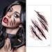 Molain 10pc Temporary Tattoo Stickers - Horror Bloody Wound Stitch Scar Scab Halloween Easter Decorations for Women, Men, Kids - Buy Online on GoSupps.com