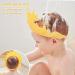 FUSACONY Baby Shower Cap Shield for Kids - Cute Crown Shape Visor Hat for Eye and Ear Protection, Yellow - 0-9 Years Old Children - Buy Online on GoSupps.com