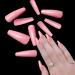 Siusio 400 Colorful Coffin Full Cover Press-On Acrylic Nails - Extra Long Pink Ballerina Artificial Tips for Women & Girls Nail Art Decoration - Buy Online on GoSupps.com