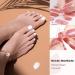 Danni & Toni Half Hardened Gel Nail Films - White Topaz Glossy Gel Nail Stickers & Pedi Wraps | 37 Artful Designs for Perfect Manicure & Pedicure - Buy Online on GoSupps.com