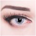 Funnylens 1 pair of colored white black crazy fun spider spider year contact lenses perfect Halloween carnival carnival or carnival free contact lens tank without strength!