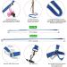 TUDEC 4-in-1 Hands-Free Dog Leash & Multifunctional Waist Bag 5.8ft Zero Shock Bungee Car Seat Buckle & Reflective Threading - Blue - Buy Online on GoSupps.com