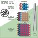 Alpidex Cross Tape - 170 Pieces A B & C | Colorful Waterproof Grid Tapes with Antistatic Tweezers - Strong Adhesive Mixbox - Buy Online on GoSupps.com